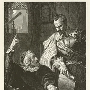 The Astrologer forecasting Wallensteins Assassination (engraving)