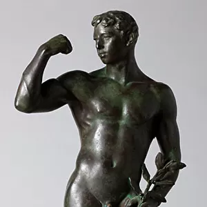 Athlete. Bronze. 62x25x14. 5cm. 1918. Museum ref 1458