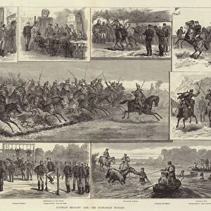 Austrian Military Life, the Hungarian Hussars (engraving)