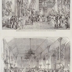 Ball of the Legislative Body to the Emperor and the Empress of the French (engraving)