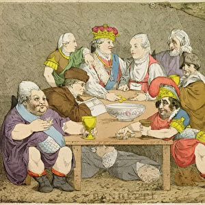 Banditti, 1783 (hand-coloured engraving)