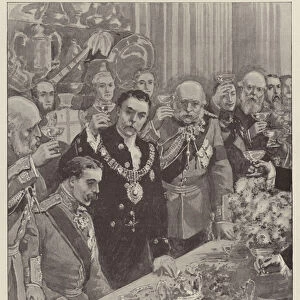 The Banquet to Lord Kitchener at the Mansion House, "The Health of the Sirdar"(litho)
