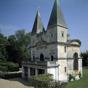 Baroque architecture: Chapel of the Chateau d Anette. Chatou, Yvelines (78)