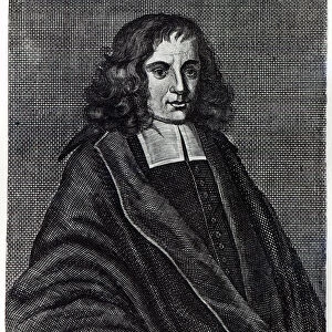 Baruch de Spinoza (engraving) (b / w photo)