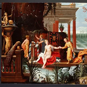 Bathsheba at the Pool with her Attendants, c. 1600-42 (oil on panel)