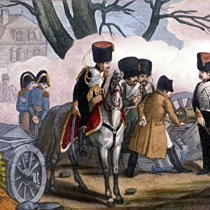 Battle of Montereau, 1814, Napoleon Bonaparte reviewed the guns