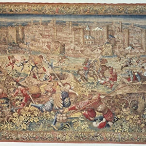 Battle of Pavia. Tapestry. 17th century. Museum of Capodimonte, Naples