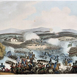 Battle of the Pyrenees June 28, 1813 in Napoleonic War- English Armee Camp for the Battle