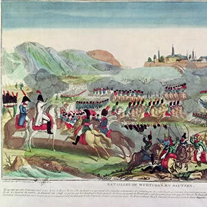 Battles of Wurtchen and Bautzen, 20th May 1813 (litho)