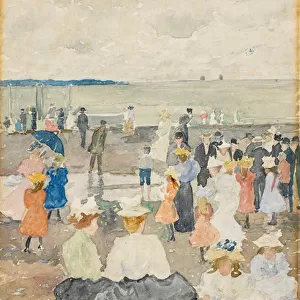 On the Beach, 1896 (w / c on paper)