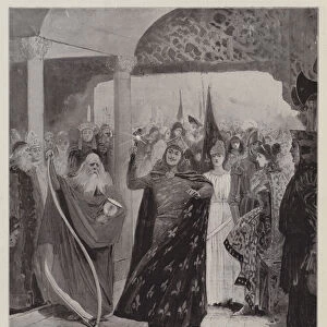 "Beautys Awakening, "Masque performed at the Guildhall by the Art Workers Guild (litho)