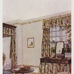 Bedroom (colour litho)
