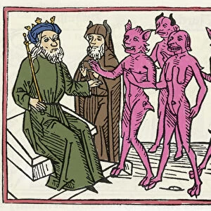 Belials trial: "The Belial demon accompanied by four other demons is present to