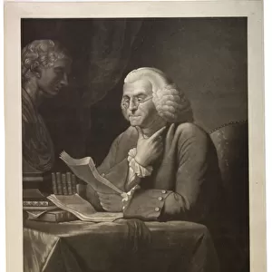 Benjamin Franklin L. L. D. - F. R. S. engraved by Edward Savage (1761-1817), c
