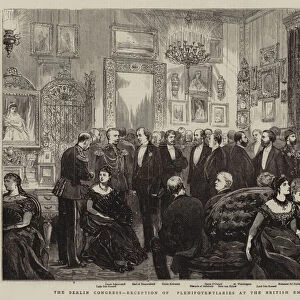 The Berlin Congress, Reception of Plenipotentiaries at the British Embassy (engraving)