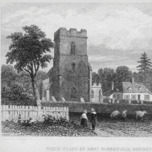 Birth-Place of Robert Bloomfield, Honington, Suffolk (engraving)