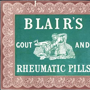 Blairs Gout and Rheumatic Pills (colour litho)