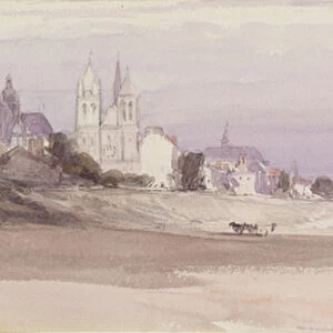 Blois on the Loire, 1856 (w / c on paper)