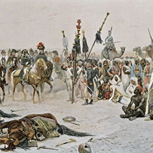 Bonaparte in Egypt (colour litho)