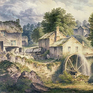 Mill in Bonsall Dale, Derbyshire (w / c)