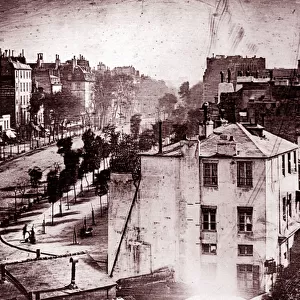Boulevard du Temple, Paris, 3rd arrondissement, 1838 (daguerreotype )