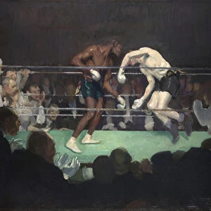 Boxing Match, 1910 (oil on canvas)