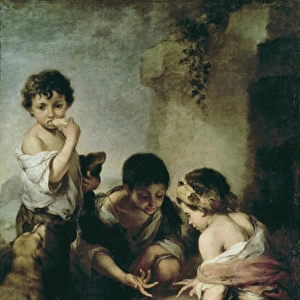 Boys Playing Dice, c. 1670-75 (oil on canvas)