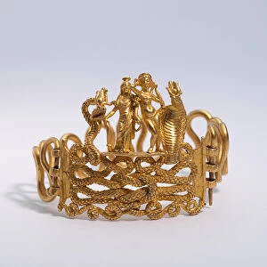 Bracelet with Agathodaimon, Isis-Tyche, Aphrodite, and Terenouthis, 1st (gold)