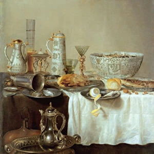 Breakfast Still Life, 1638 (oil on canvas)