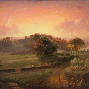 Brook Farm, 1844 (oil on panel)
