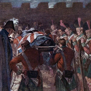 The Burial Of Sir John Moore (colour litho)
