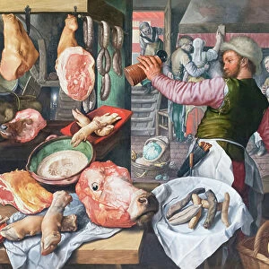 Butcher shop, 1568, Joachim Beuckelaer (oil on canvas)