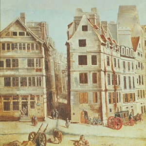 The Cabaret A l Image Notre-Dame, Place de Greve in 1751 (oil on canvas)