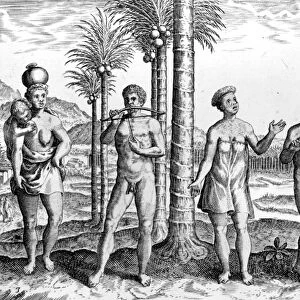 Caffre People, illustration from India Orientalis, published 1598 (engraving)