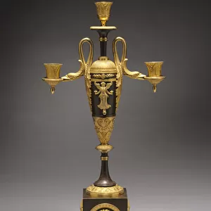 Candelabrum, c. 1800 (gilt and patinated metal)