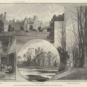 Canford Manor, Dorsetshire, the Seat of Lord Wimborne, visited by the Prince of Wales (engraving)