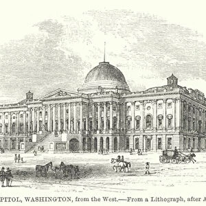 The Capitol, Washington, from the West (engraving)