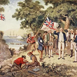 Captain Cook taking possession of New South Wales, 1770