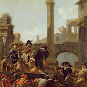 Carnival Time in Rome, 1653 (oil on canvas)