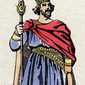 Carolingian dynasty: Portrait of Raoul of France (or Rodolphe, v