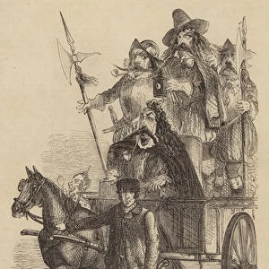 Cartoon of Guy Fawkes in London Labour and the London Poor (engraving)