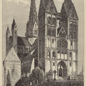 The Cathedral of Limburg-on-the-Lahn, West Front (engraving)