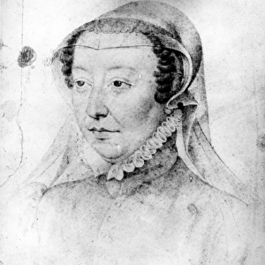 Catherine de Medici, c. 1560 (pierre noire & red chalk on paper)