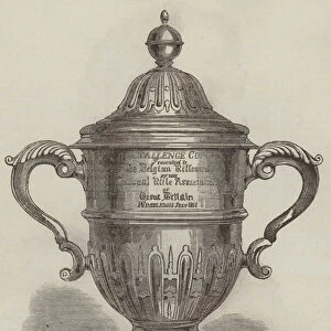 Challenge Cup presented to the Belgian Riflemen by the National Rifle Association (engraving)