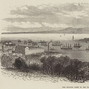 The Channel Fleet in the Tagus (engraving)