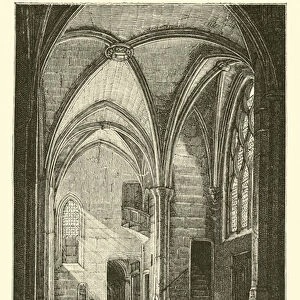 Chapelle de la tourelle de l eglise Saint-Benoist (engraving)
