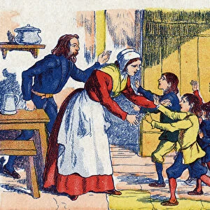 Childrens Returns, Illustration for "Le Pepetit poucet"