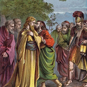 Christ betrayed by Judas (chromolitho)
