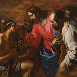 Christ Healing the Blind Man of Jericho (oil on canvas)