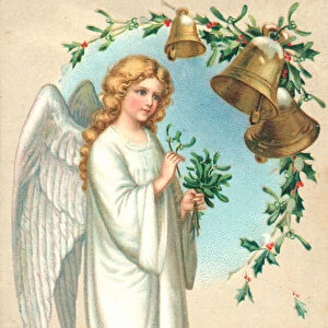 Christmas angel (chromolitho)